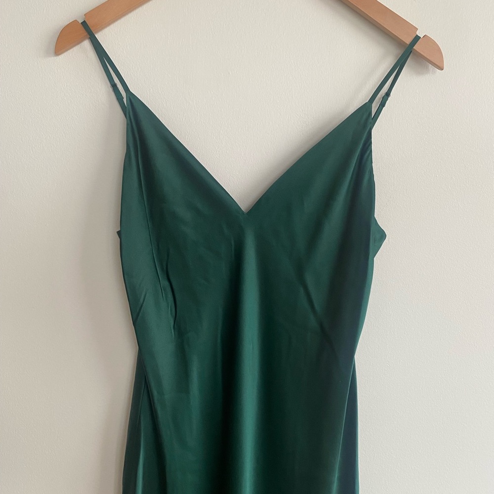 Serita Bias-Cut Silk Charmeuse Maxi Gown - Picture 7 of 13